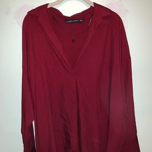 Zara red shirt